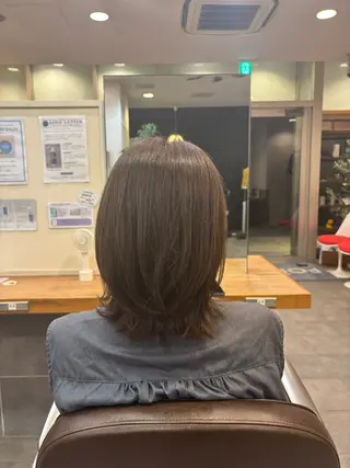 ミディアム 増田 枝里子のヘアスタイル