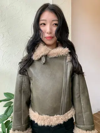 ロング カラー 庄司 朱里のヘアスタイル