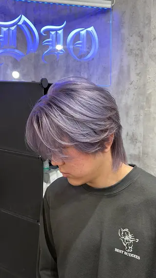 ミディアム カラー メンズ 🦄カイ/メンズ 韓国ヘア/パーマ🦄のヘアスタイル