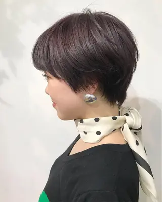 ショート カラー レイヤー/顔周り /AKARIのヘアスタイル