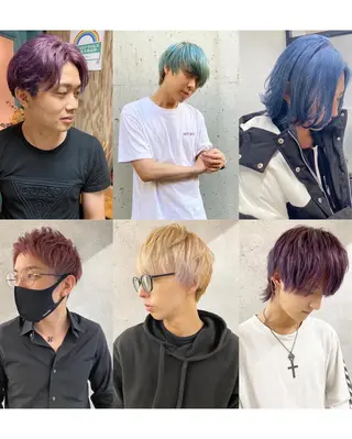 ショート カラー ヘアアレンジ メンズ 【池袋/スパイキー ショート】ⓝⓘⓜⓤのヘアスタイル