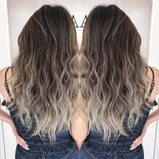 セミロング カラー ヘアアレンジ BANK'S hair所属・💐ケラチン 髪質改善寺坂雄飛💐のヘアスタイル