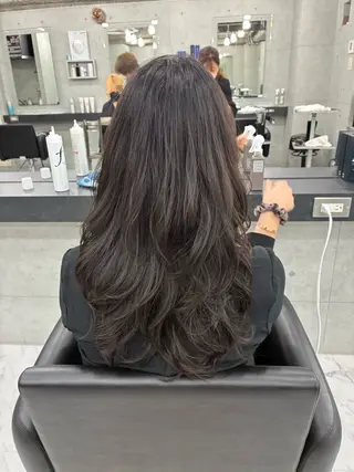 ロング カラー パーマ ヘアアレンジ Endearing所属・Endearing 北澤那未🌟銀座のヘアスタイル