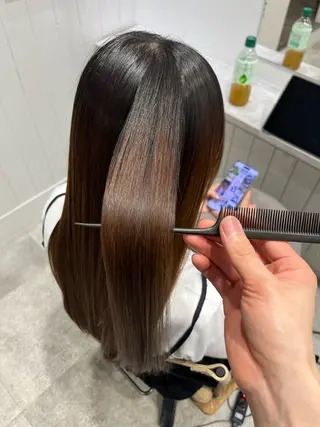 ロング ✨縮毛矯正お任せ 下さい✨鈴木風汰のヘアスタイル