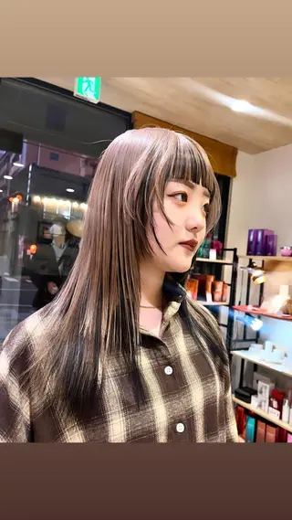 セミロング カラー 産休中です 艶カラー♡オカのヘアスタイル