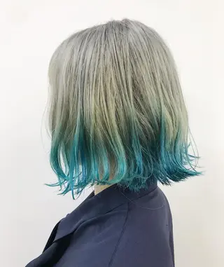 ミディアム カラー 池田 雄太 ✨美髪縮毛矯正✨のヘアスタイル