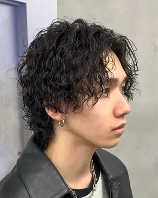 ミディアム 因幡 颯のヘアスタイル