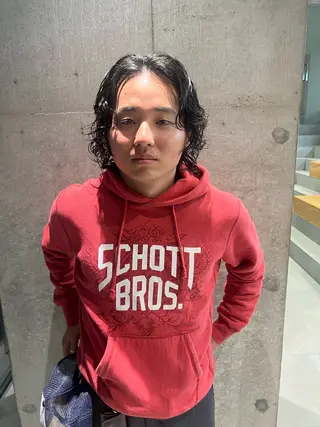 パーマ メンズ 吉沢遣人/レイヤー 艶カラー/パーマのヘアスタイル