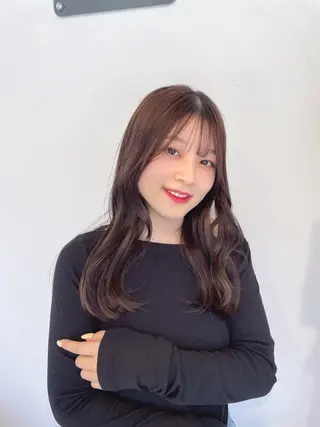 ロング レイヤーカット🩵 盛れ顔周り/Miuのヘアスタイル