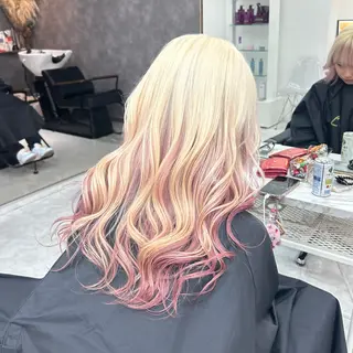 ロング カラー 🥀YUIHA🥀 テザインカラー♥のヘアスタイル