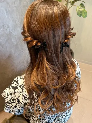 ロング ヘアアレンジ SHANTi 飯塚 ヘアセット/髪質改善のヘアスタイル