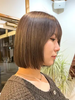 ショート re.share所属・茅ヶ崎/ショートボブ /ハイトーン/片野のヘアスタイル