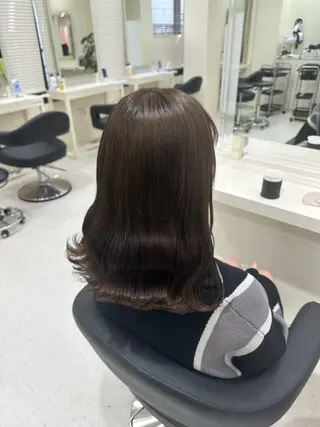 セミロング カラー ヘアアレンジ 🎀 yuuka🎀のヘアスタイル