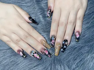 セミロング ネイル 《LB》ラブリエ Nail&eyeのマツエク・マツパデザイン