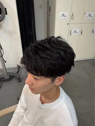 メンズ 髪質改善透明感カラー ayukaのヘアスタイル