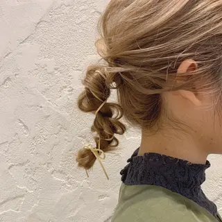 ミディアム カラー ヘアアレンジ 🌟アレンジが似合う カラー🌟Rumiのヘアスタイル