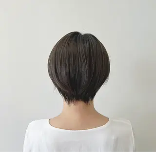 ショート 切りっぱなしボブ 👩🏼ミニボブのヘアスタイル