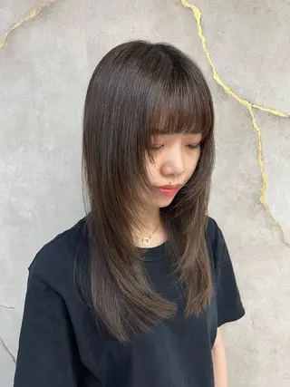 ミディアム 池袋/似合わせ/縮毛 髪質改善【ugen】のヘアスタイル