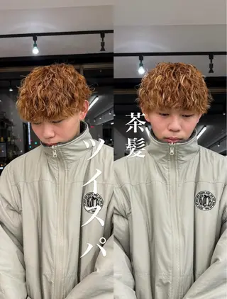 カラー パーマ メンズ 🌱メンズ特化🌱 ニュアンス/リョウガのヘアスタイル