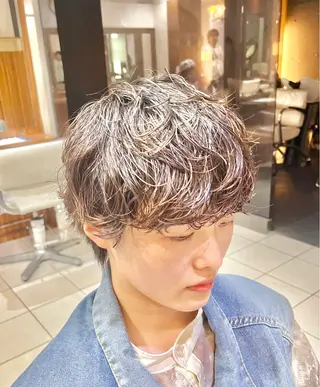 ショート パーマ メンズ パーマ特化美容師 🔥Yoshiyaのヘアスタイル