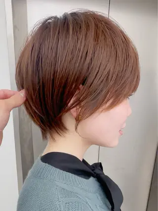 ショート 名古屋/艶カラー🫧 /アレンジ/ショートのヘアスタイル