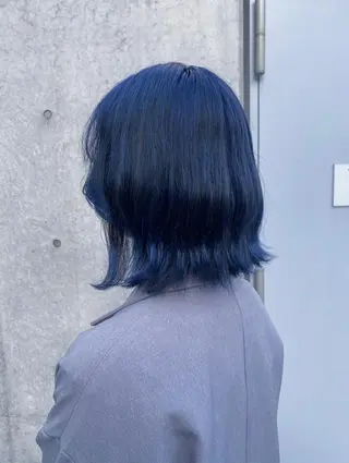 ミディアム カラー ヘアアレンジ 韓国レイヤーカット/ 儚げカラーチナツのヘアスタイル