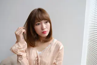 ミディアム SALOWIN 銀座一丁目店所属・髪質改善/縮毛矯正 🎀小林 唯 🎀のヘアスタイル