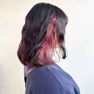 ミディアム カラー 艶カラー🫧 猿渡 響のヘアスタイル