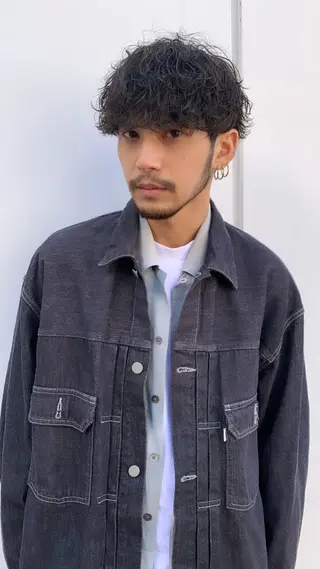 ミディアム パーマ クドウレイ fifth渋谷のヘアスタイル