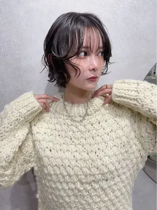 ショート カラー AiM 大名　似合わせカットのヘアスタイル