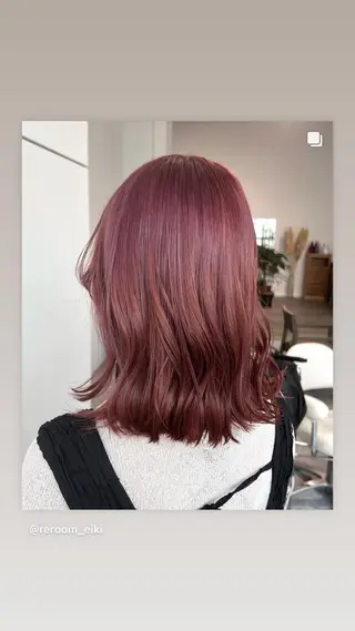 セミロング カラー 🌈re-room EIKI🇰🇷のヘアスタイル