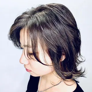 ミディアム 【髪質改善×カラー】 QUALIS沓掛貴浩のヘアスタイル