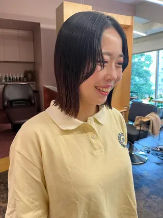 ショート 西山 紗耶香🪽 透明感カラー/ボブのヘアスタイル
