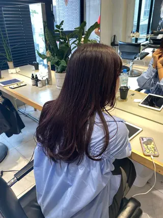 ロング カラー 艶髪/ダークトーン 🩶丸山日向のヘアスタイル