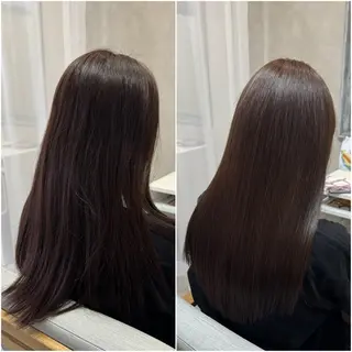 ロング 艶髪/白髪ぼかし ヘッドスパ/大野結菜のヘアスタイル