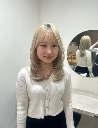 セミロング 暖色color/ mana🎀のヘアスタイル