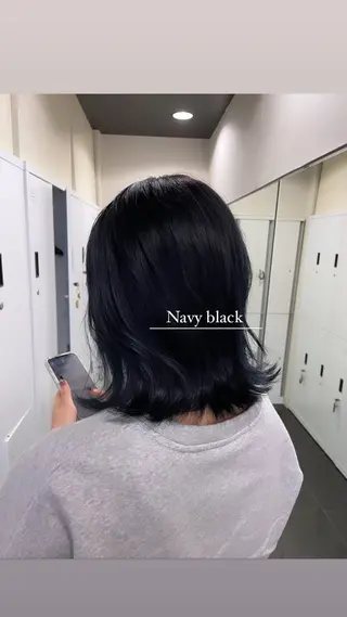 ミディアム カラー ボブ/透明感 カラー /風花のヘアスタイル