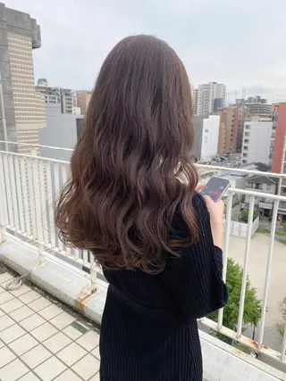 ロング カラー 透明感カラー ボブ ミディアム 齊木勇人のヘアスタイル