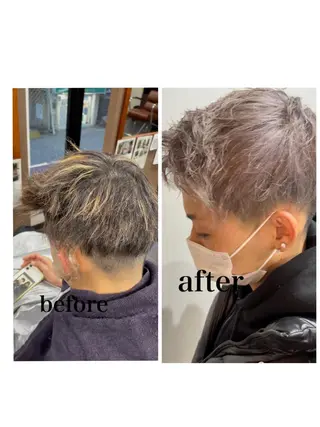 メンズ Merlyosaka 早川未来のヘアスタイル