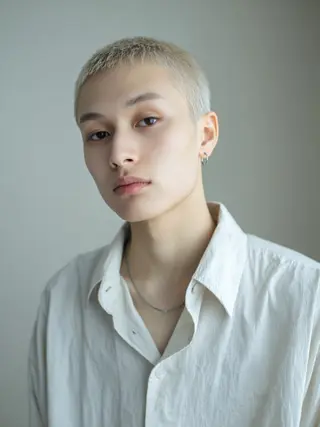 ショート カラー メンズ ブリーチお任せ🫧 tokute高円寺のヘアスタイル