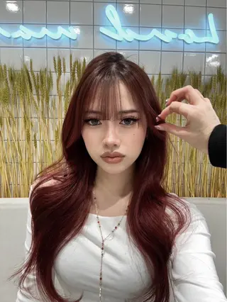 ロング カラー 髪質改善×韓国ヘアサロン Role 博多【ロール】所属・yui🎀ブリーチ なしWカラー／博多のヘアスタイル