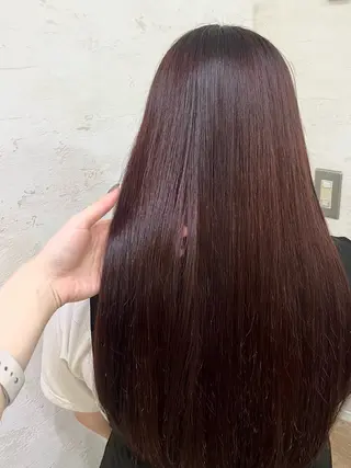 ロング カラー 杉田 涼のヘアスタイル