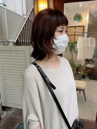 ミディアム カラー 高橋 愛美のヘアスタイル