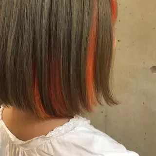 セミロング カラー 一ノ瀬 蘭のヘアスタイル