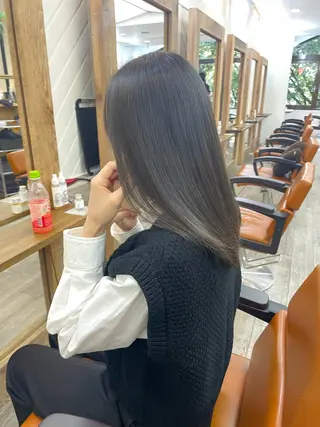 セミロング カラー HIKARU副店長/ ✨️髪質改善のヘアスタイル