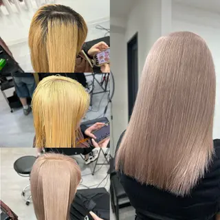 セミロング カラー いろあそび所属・ショート/ウルフ カットモデル募集のヘアスタイル