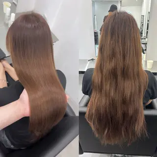ロング 梅田髪質改善 韓国カット/星野綾哉のヘアスタイル
