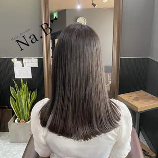 ロング パーマ Hair design Na.B所属・ジユン 지윤のヘアスタイル
