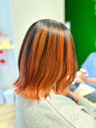 ミディアム カラー ショート×カラー 🦊堀米早紀【荻窪】のヘアスタイル