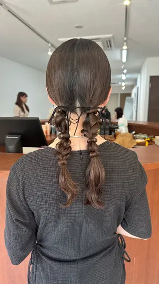 ミディアム 🌈トップデザイナー 金沢駅近nanamiのヘアスタイル